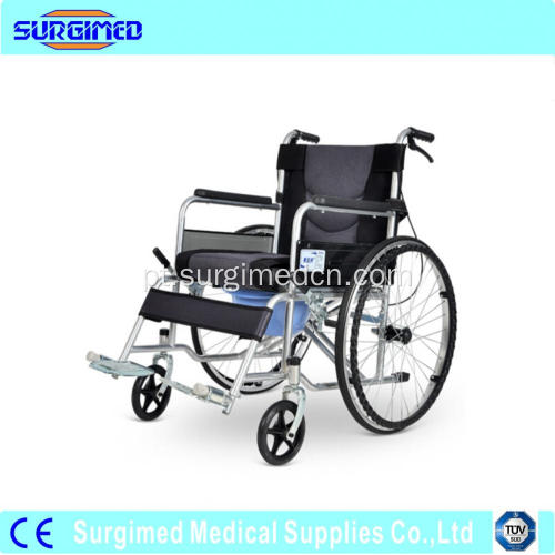 Cadeira de rodas leve de dobramento leve com balde removível